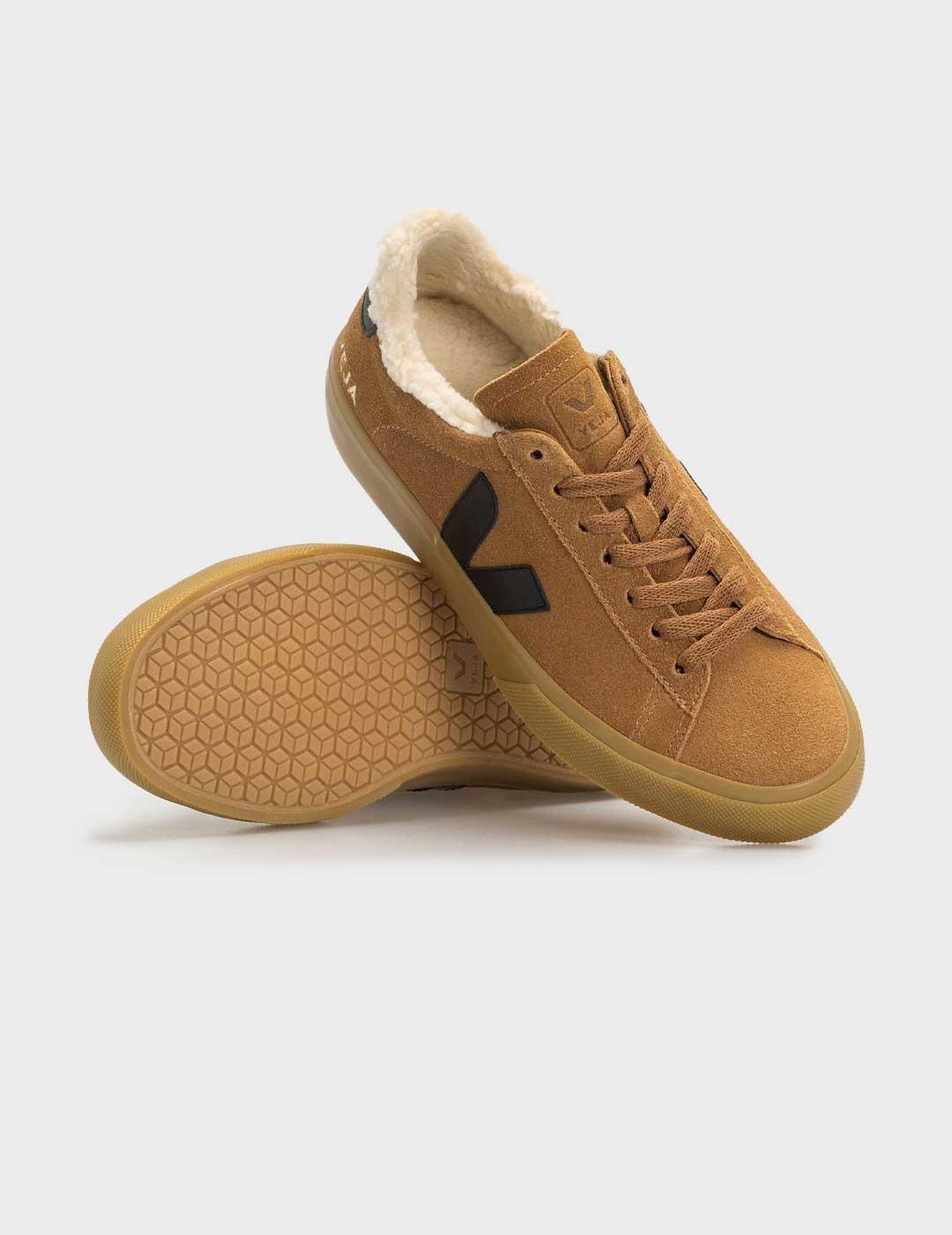 Veja Campo Winter Suede zapatilla marrón para mujer