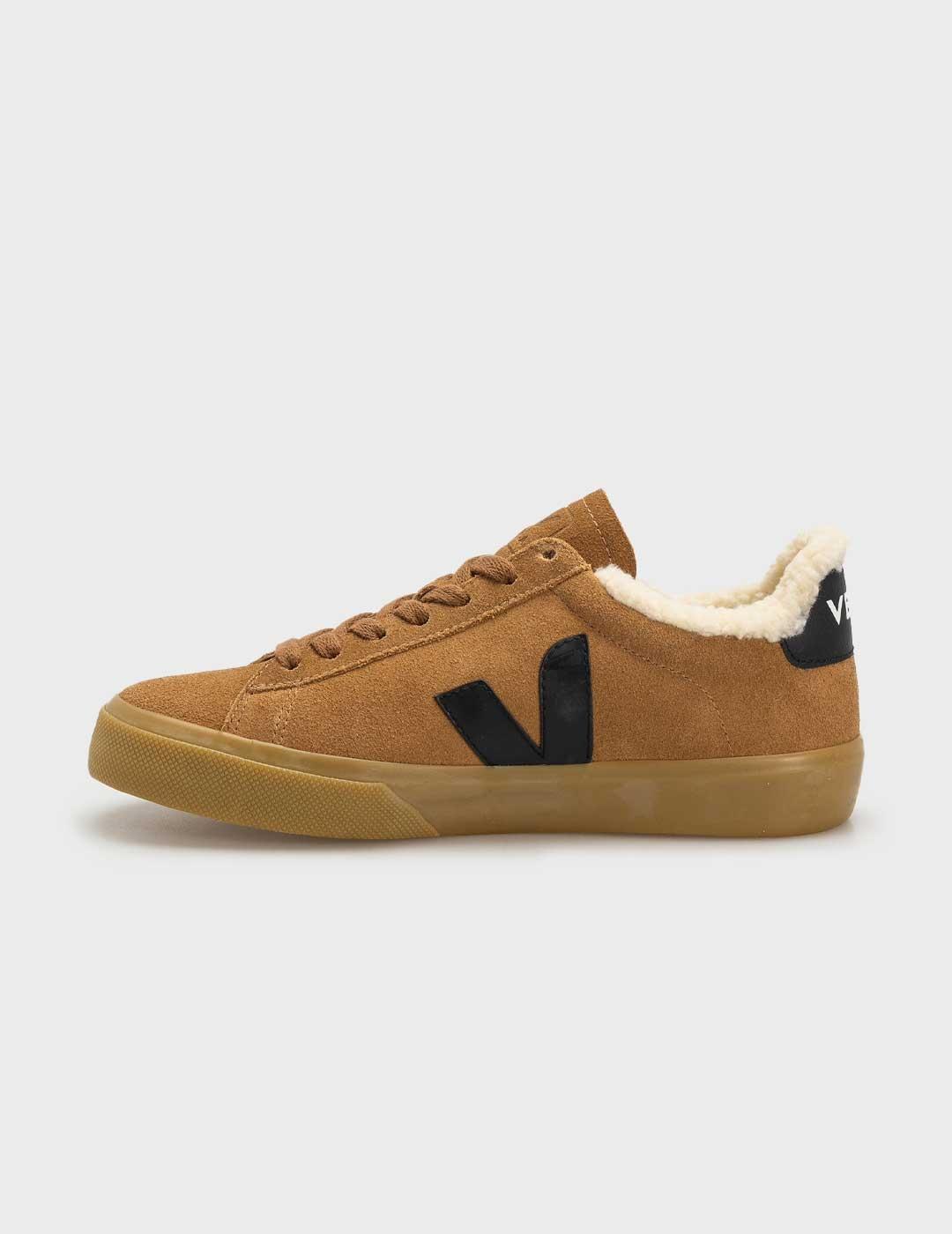 Veja Campo Winter Suede zapatilla marrón para mujer