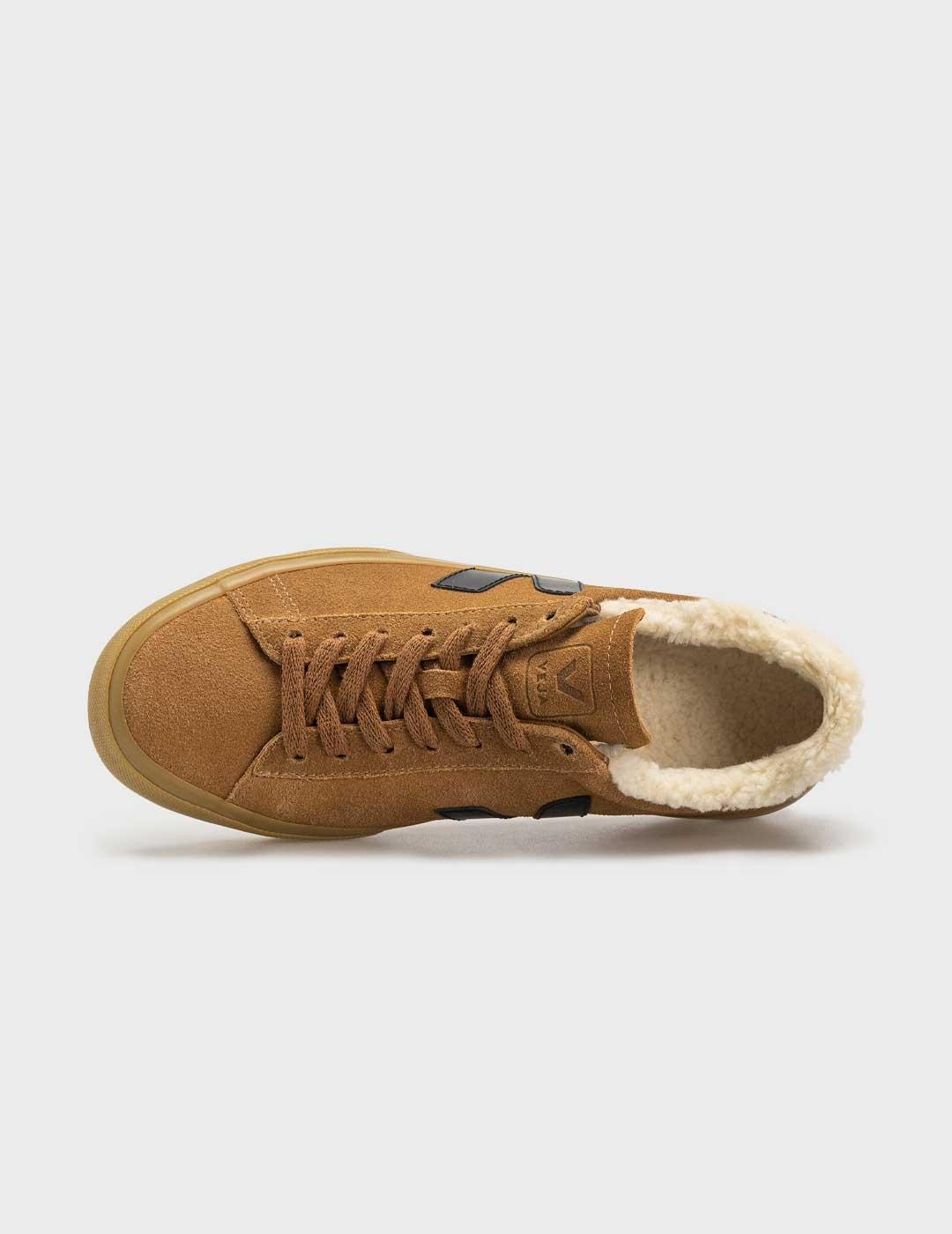 Veja Campo Winter Suede zapatilla marrón para mujer