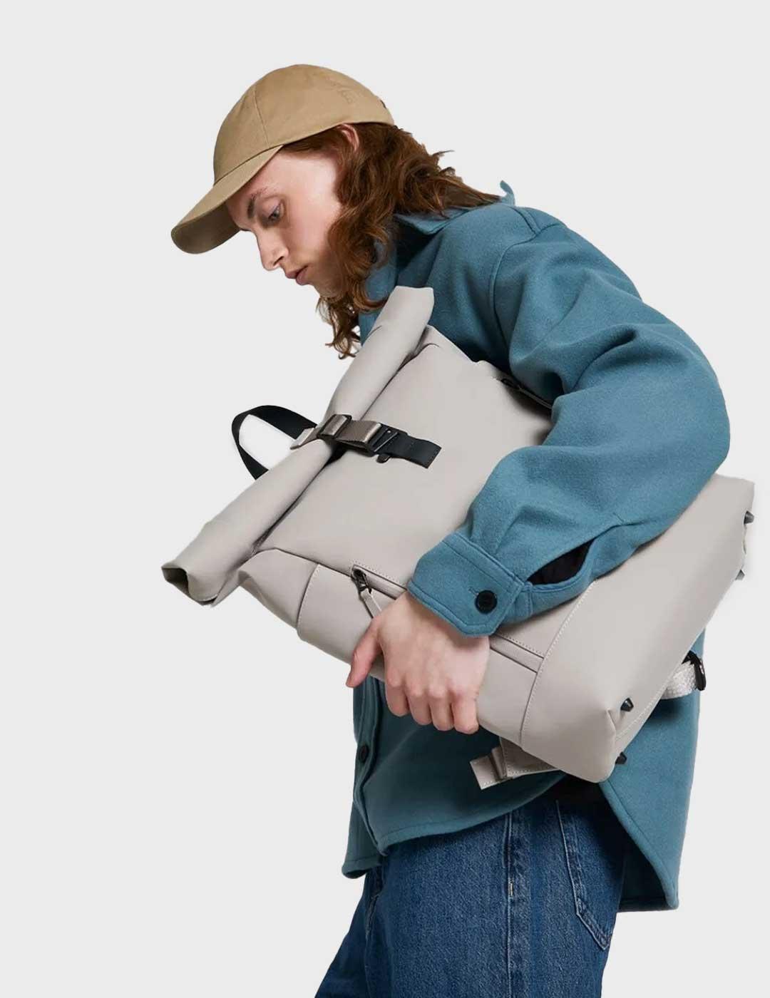 Gastón Luga mochila beige Rullen 13 para hombre y mujer