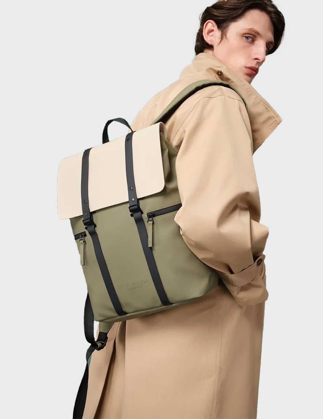 Gastón Luga mochila verde Splash 13 para hombre y mujer