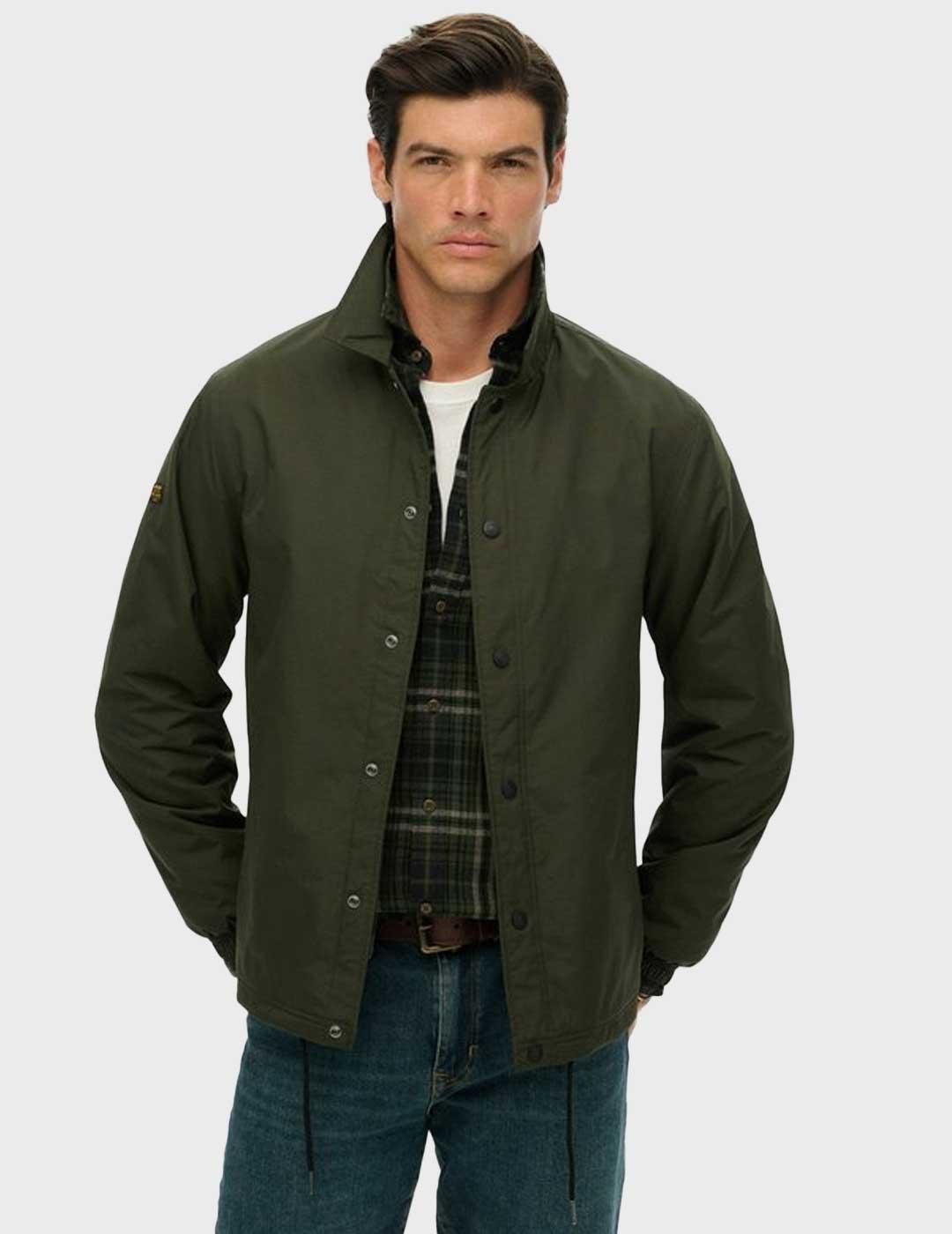 Superdry Nylon Coach chaqueta verde para hombre