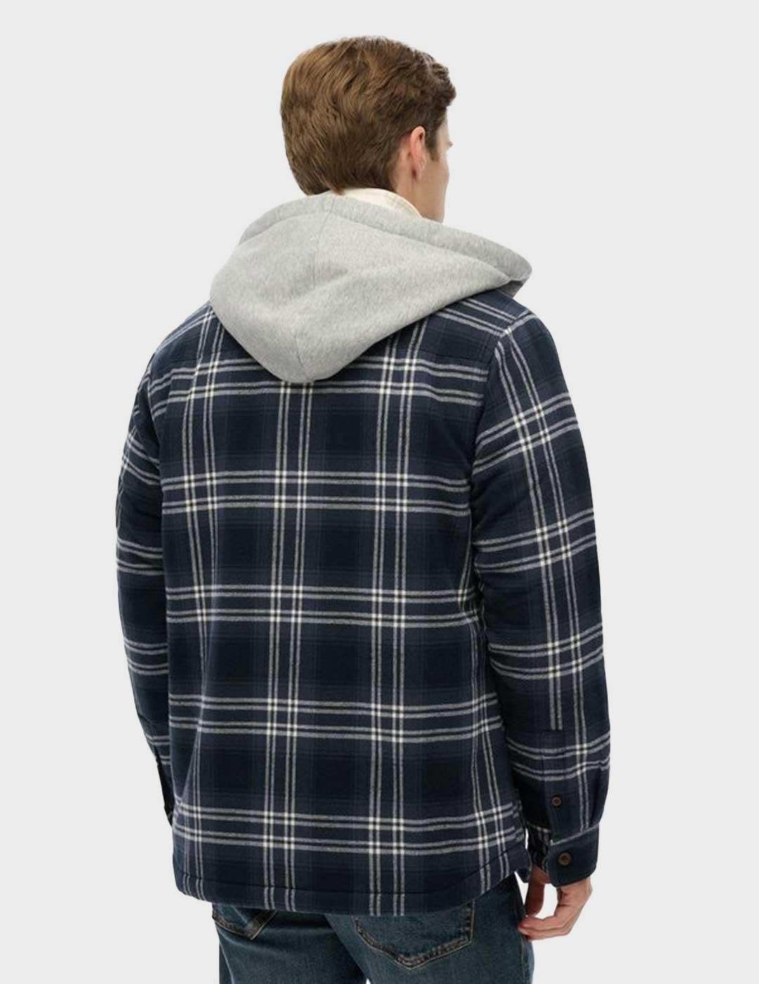 Superdry Surplus sobrecamisa azul marino para hombre