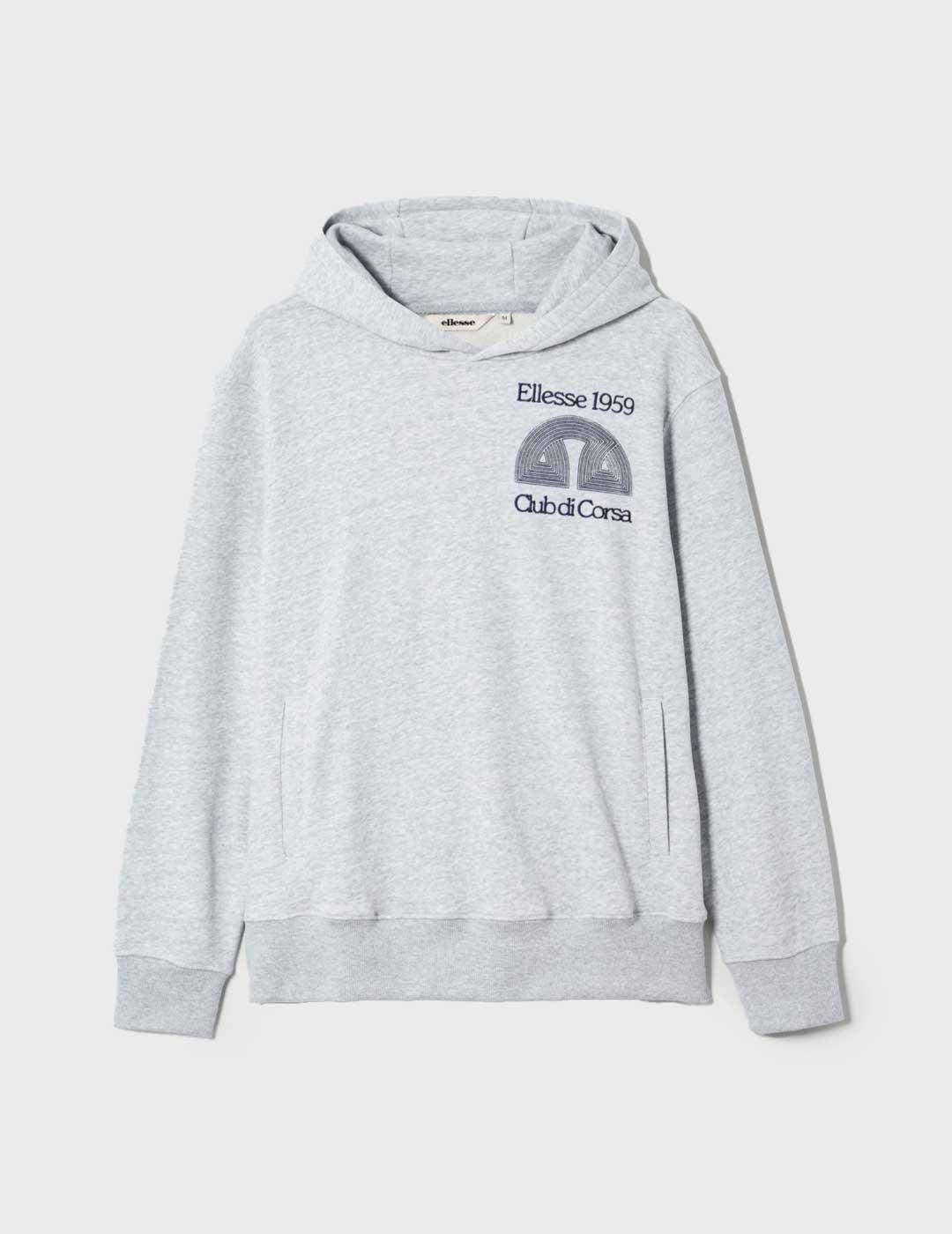 Ellesse Club Di Corsa sudadera gris para hombre