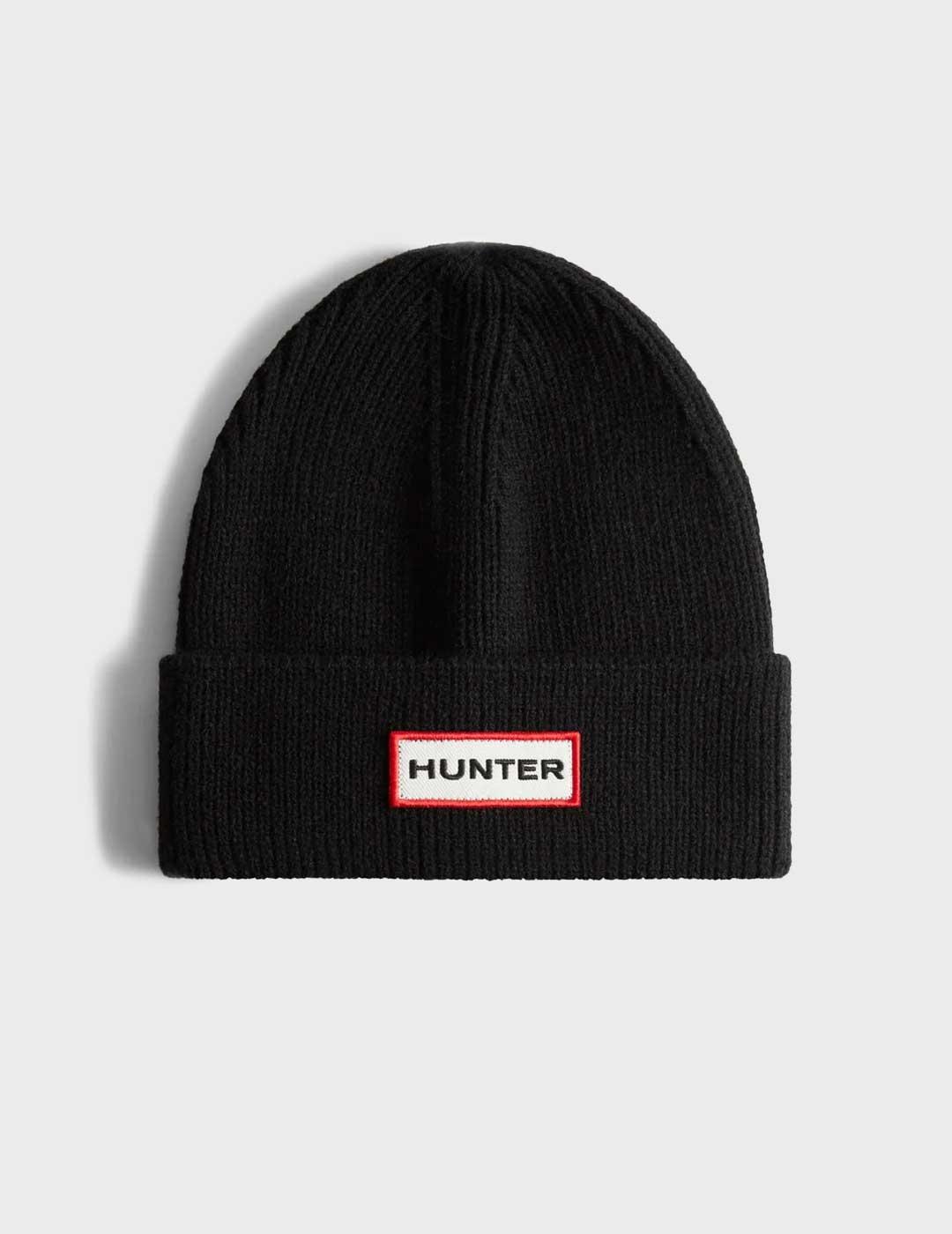 Hunter Set Jura gorro y bufanda negros para hombre y mujer