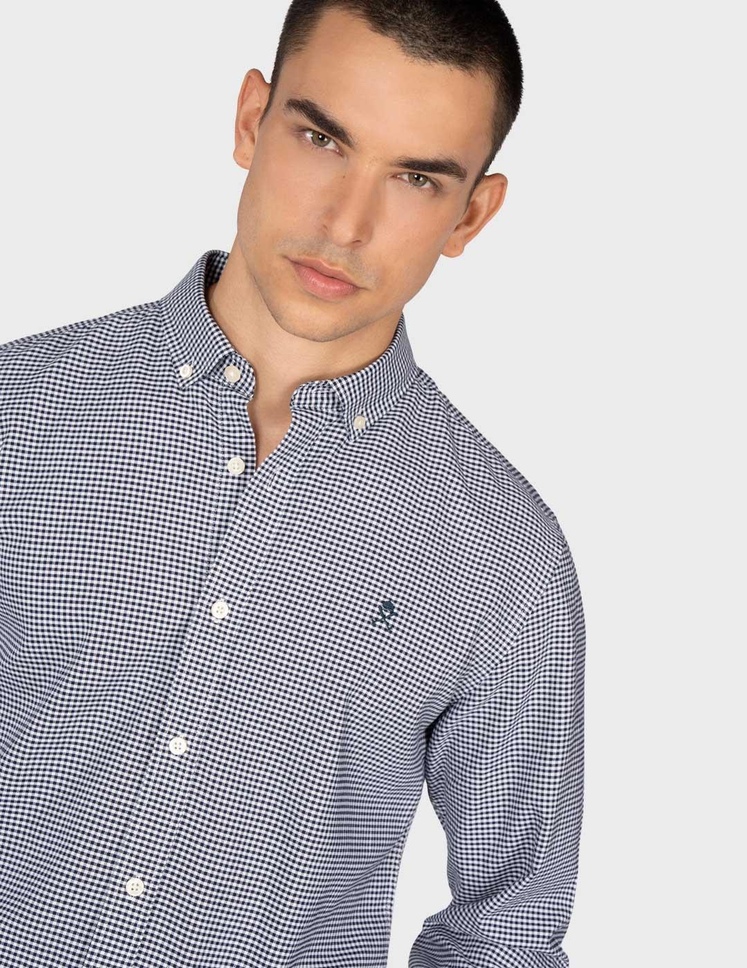 Harper & Neyer Vichy camisa azul de cuadros para hombre