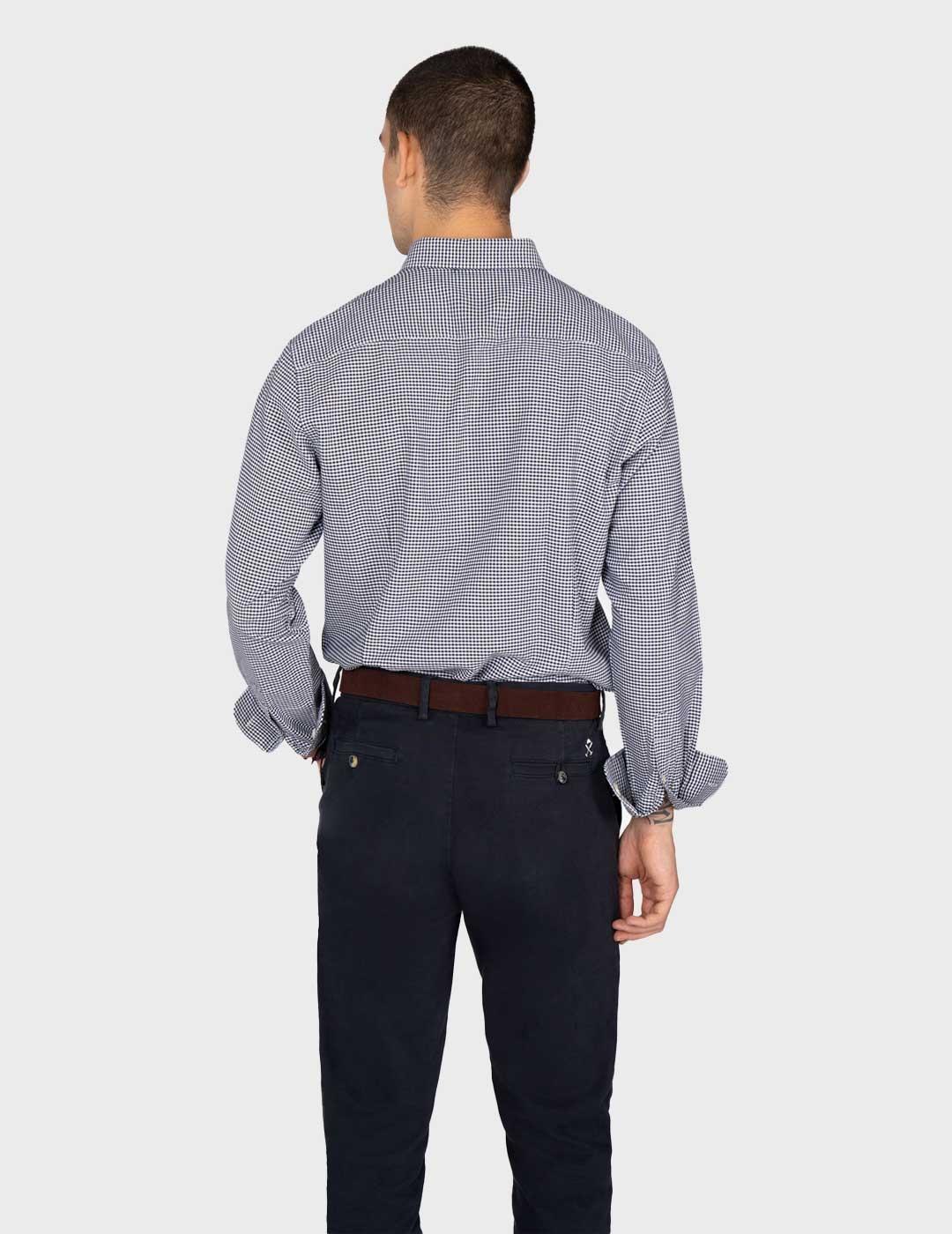 Harper & Neyer Vichy camisa azul de cuadros para hombre