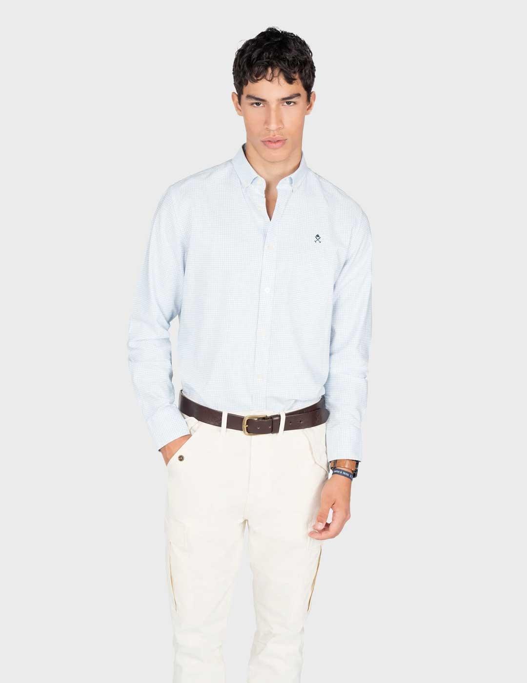 Harper & Neyer Vichy camisa azul para hombre