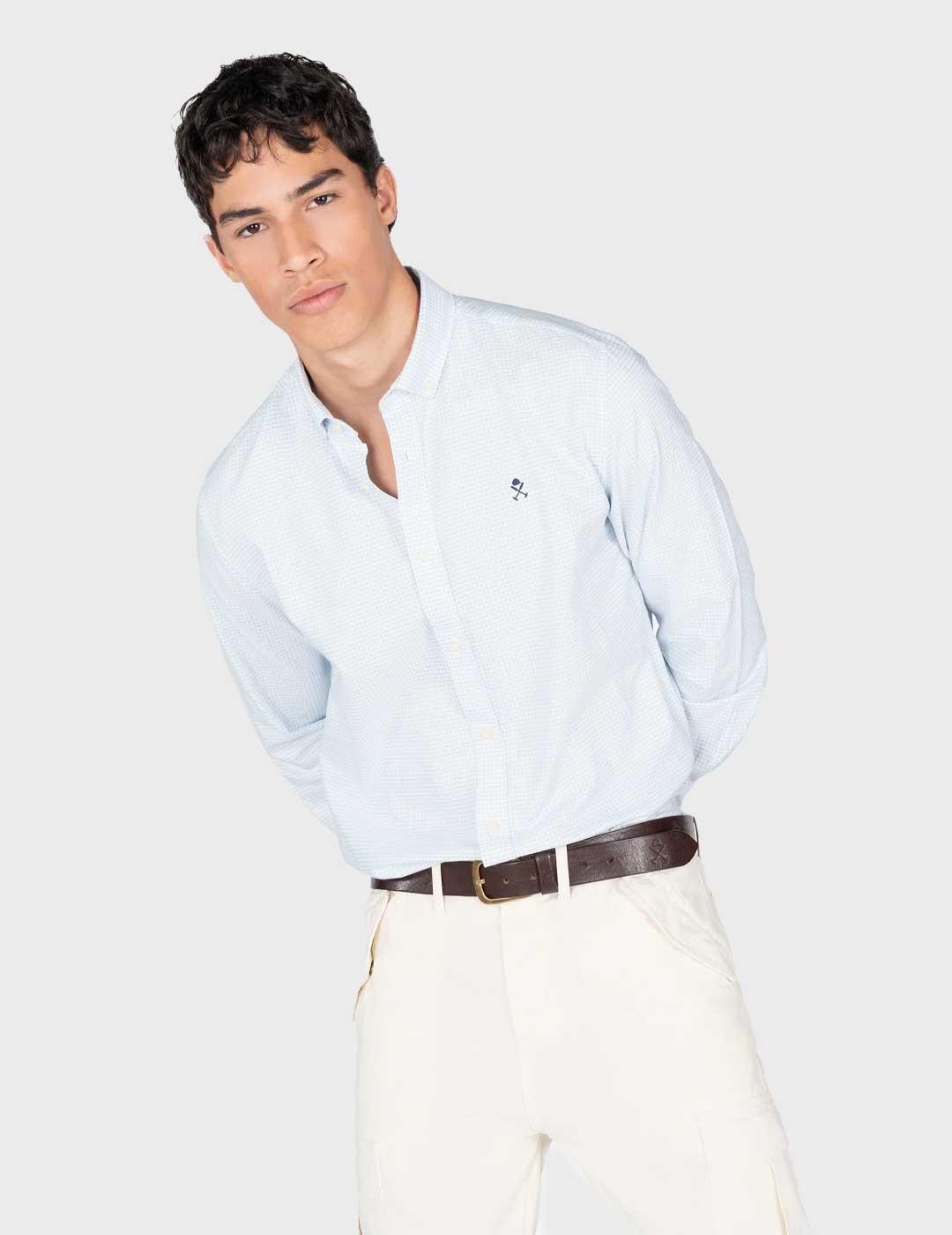 Harper & Neyer Vichy camisa azul para hombre