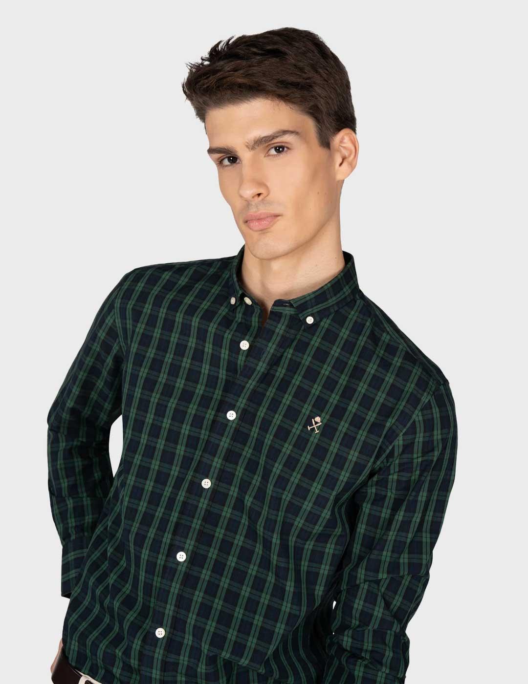 Harper & Neyer Cambrige camisa verde para hombre