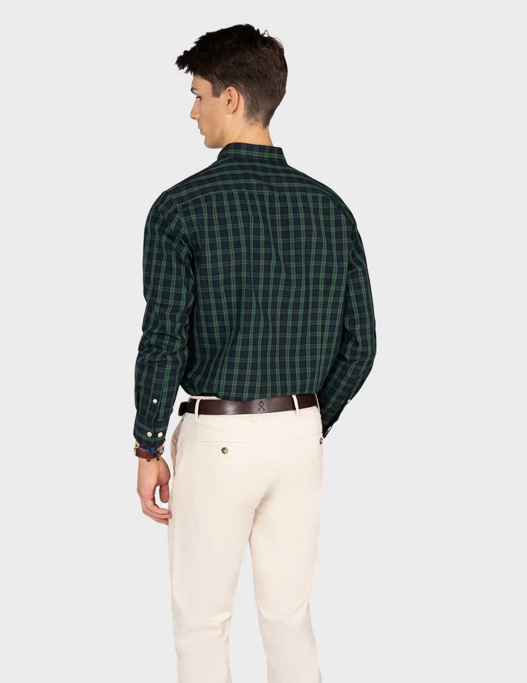 Harper & Neyer Cambrige camisa verde para hombre