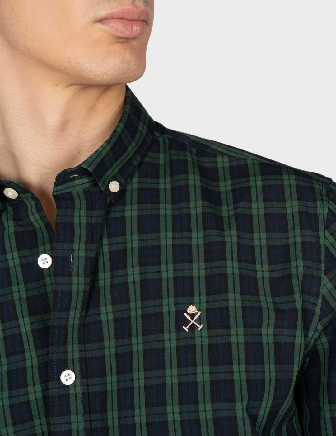 Harper & Neyer Cambrige camisa verde para hombre