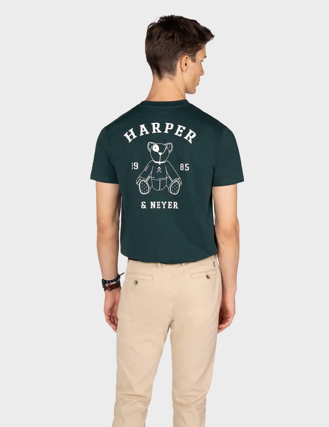 Harper & Neyer Arthur camiseta verde para hombre
