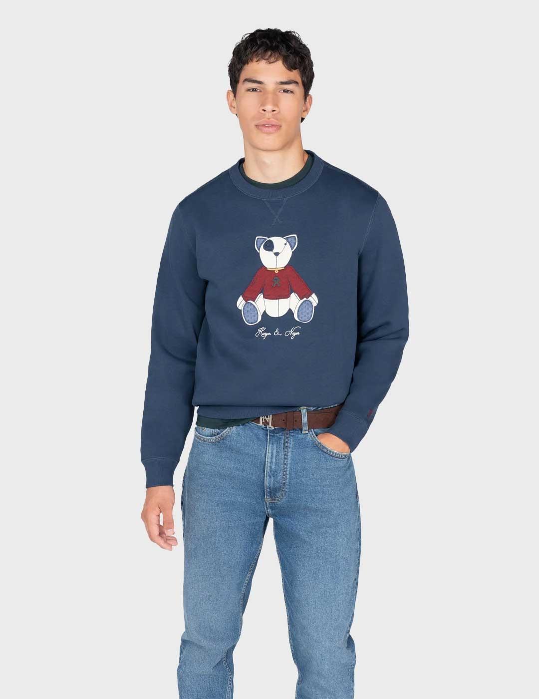 Harper & Neyer Teddy sudaderaazul marino para hombre