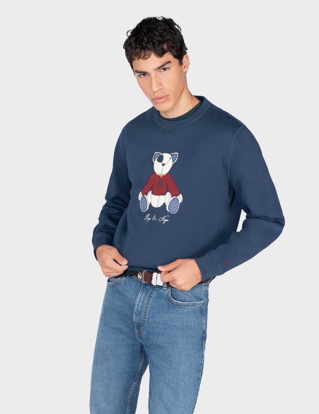 Harper & Neyer Teddy sudaderaazul marino para hombre