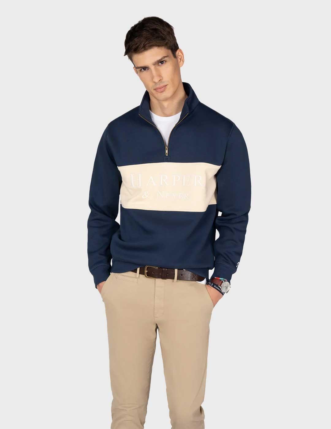 Harper & Neyer Maryland sudadera azul para hombre