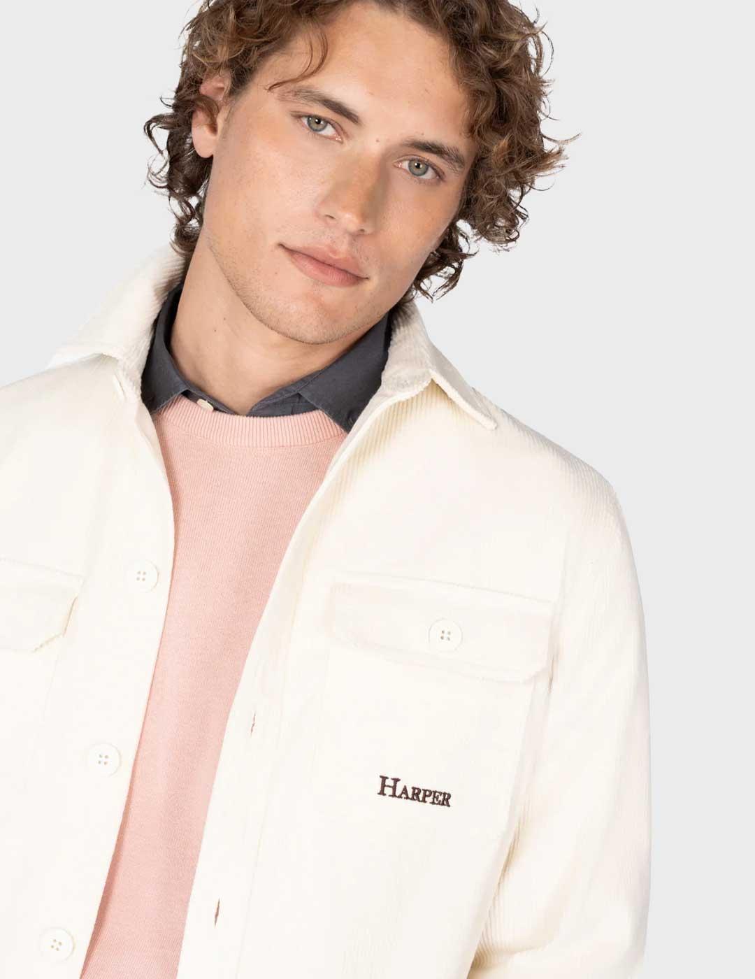 Harper & Neyer Aspen sobrecamisa beige para hombre