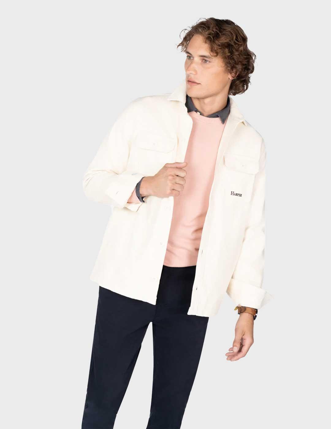 Harper & Neyer Aspen sobrecamisa beige para hombre