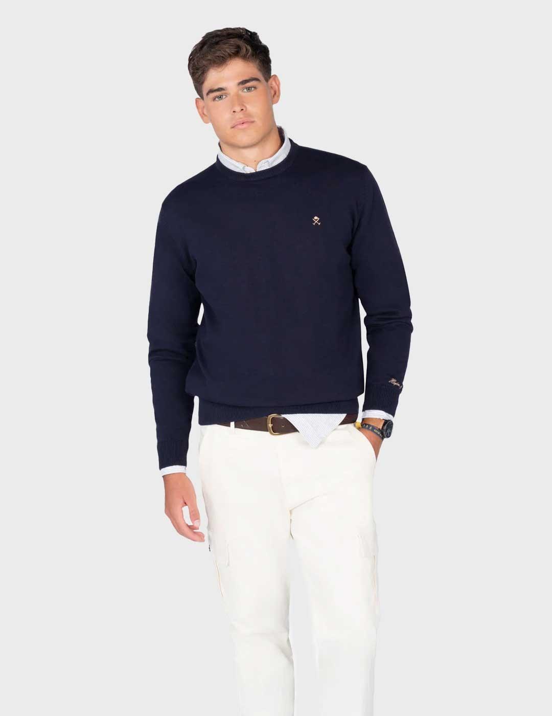 Harper & Neyer Icon Round jersey azul marino para hombre