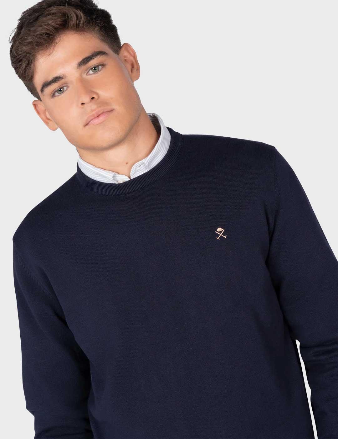 Harper & Neyer Icon Round jersey azul marino para hombre