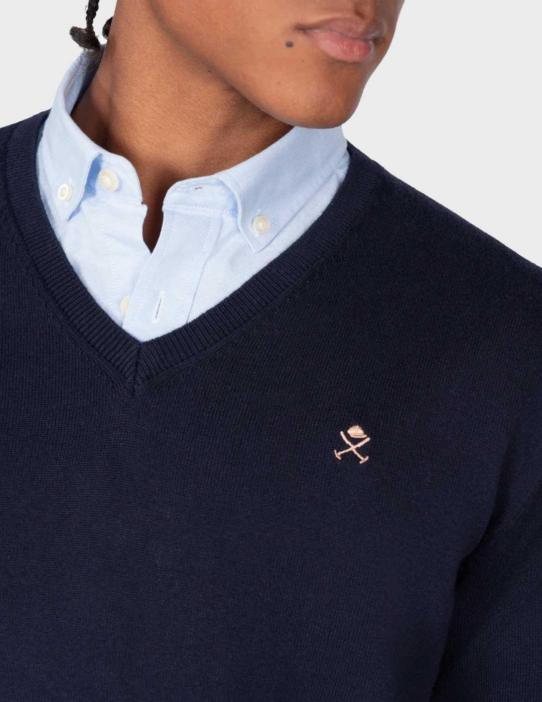 Harper & Neyer Icon V jersey azul marino para hombre