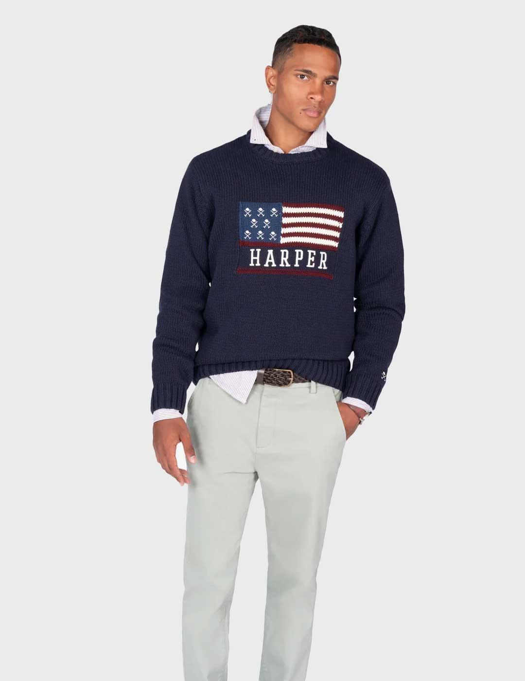 Harper & Neyer Usa jersey beige para hombre