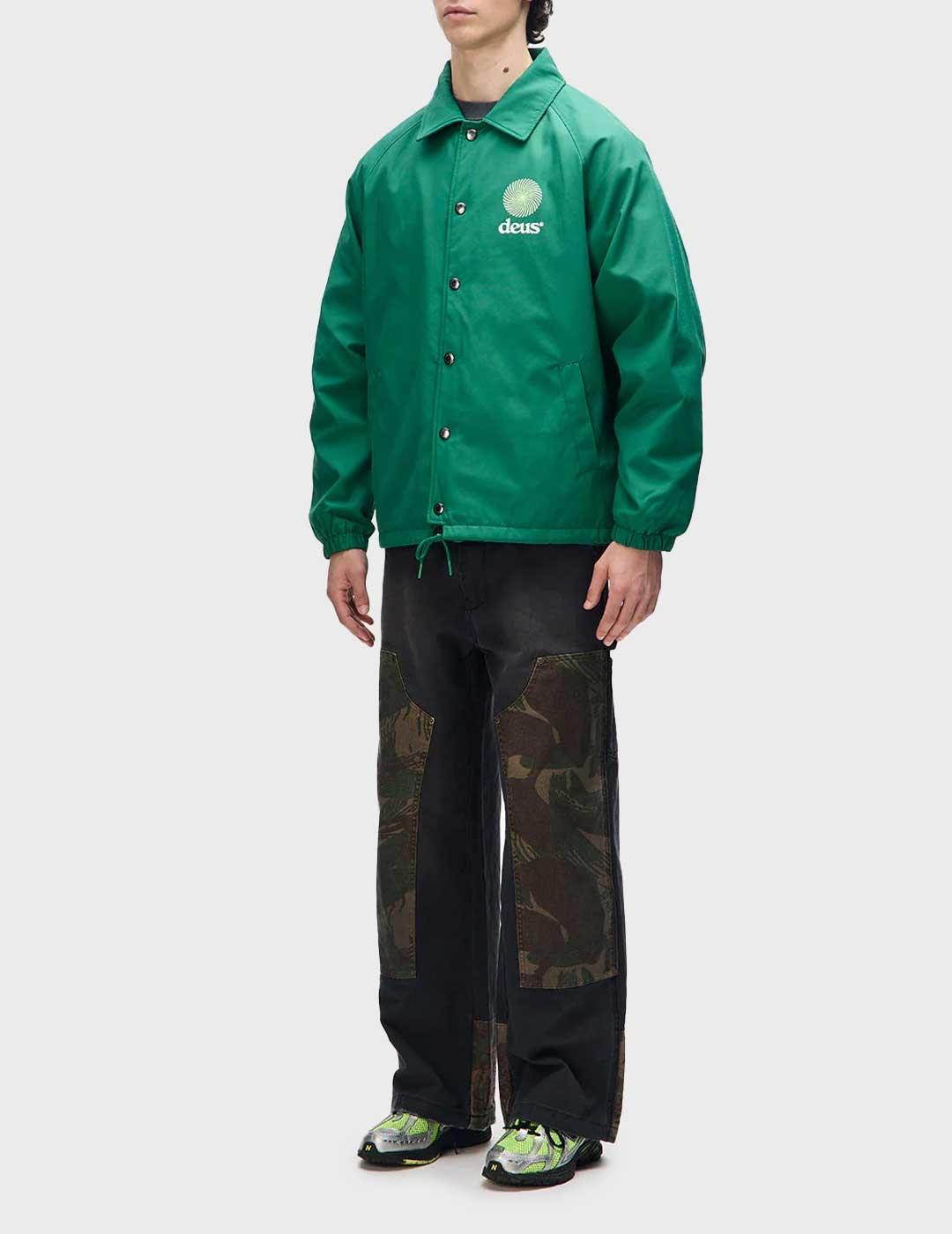 Deus Strata Coach chaqueta verde para hombre