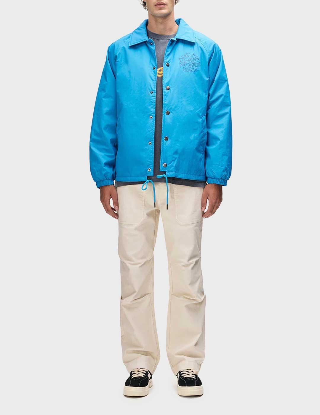 Deus Scrawler Coach chaqueta azul para hombre