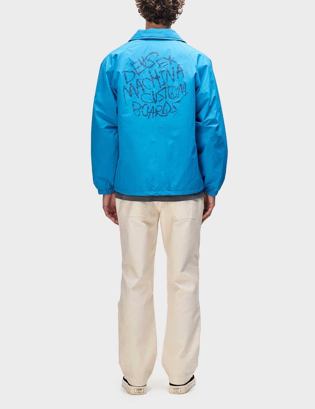 Deus Scrawler Coach chaqueta azul para hombre