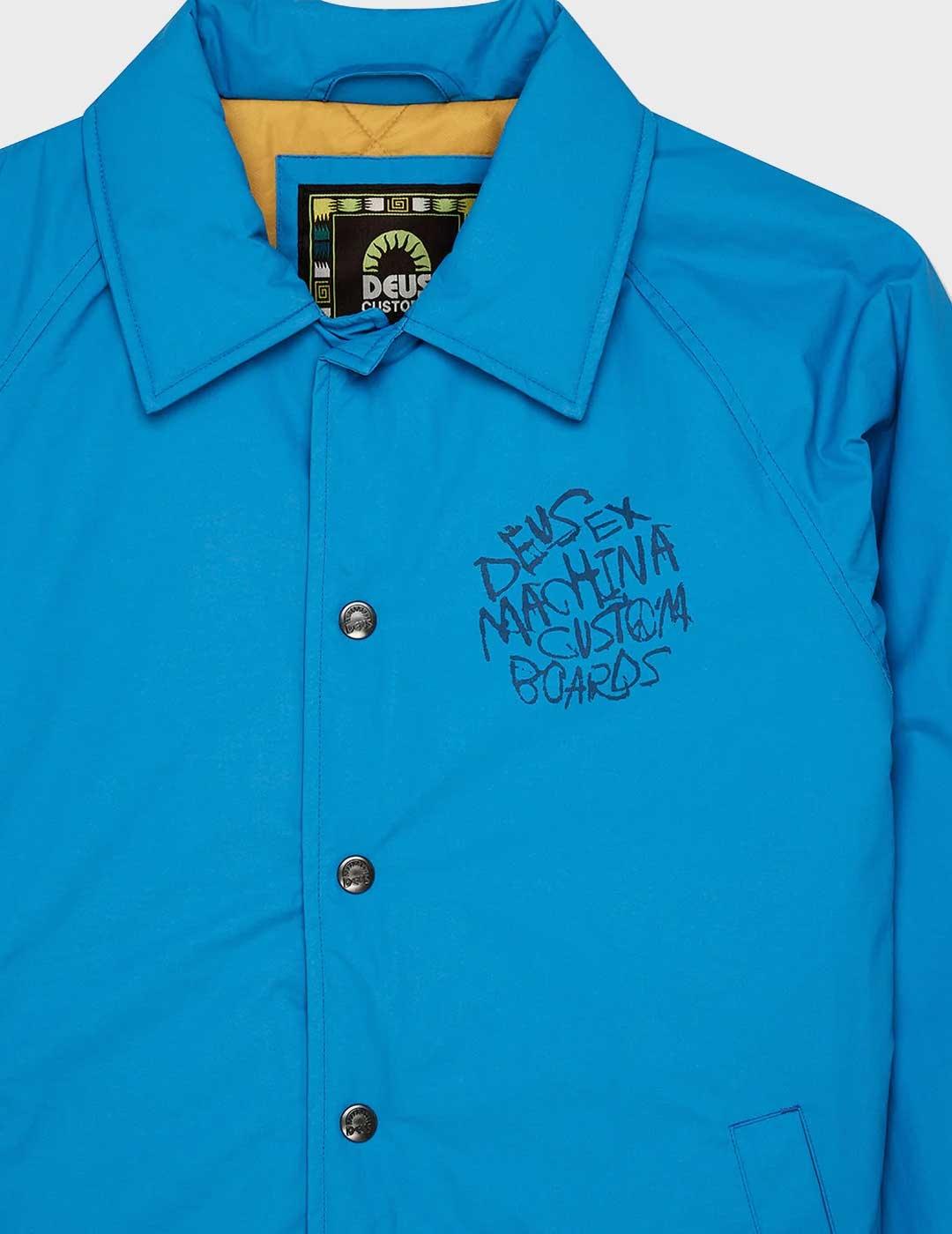Deus Scrawler Coach chaqueta azul para hombre