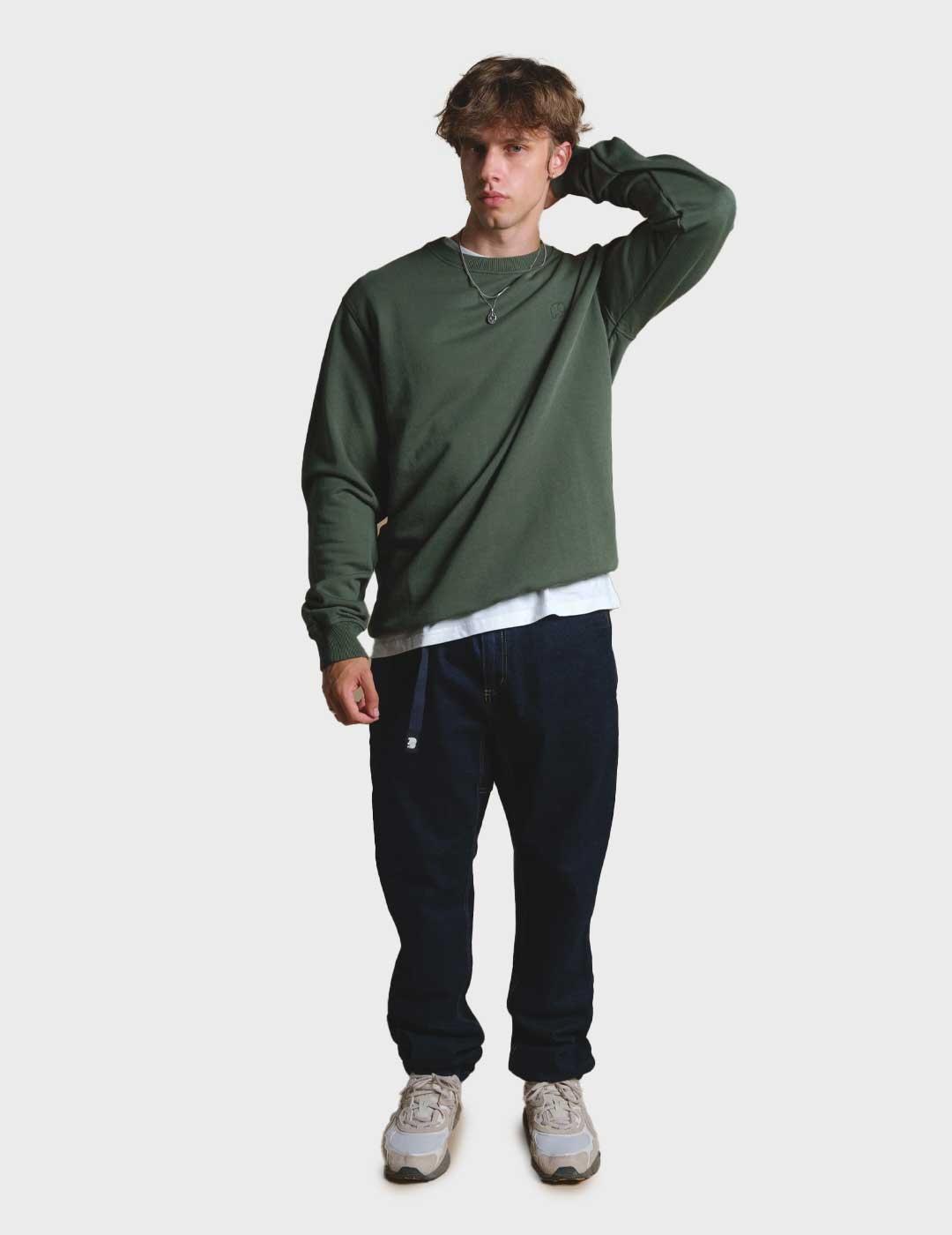 Trensplant Essential Garment sudadera verde para hombre