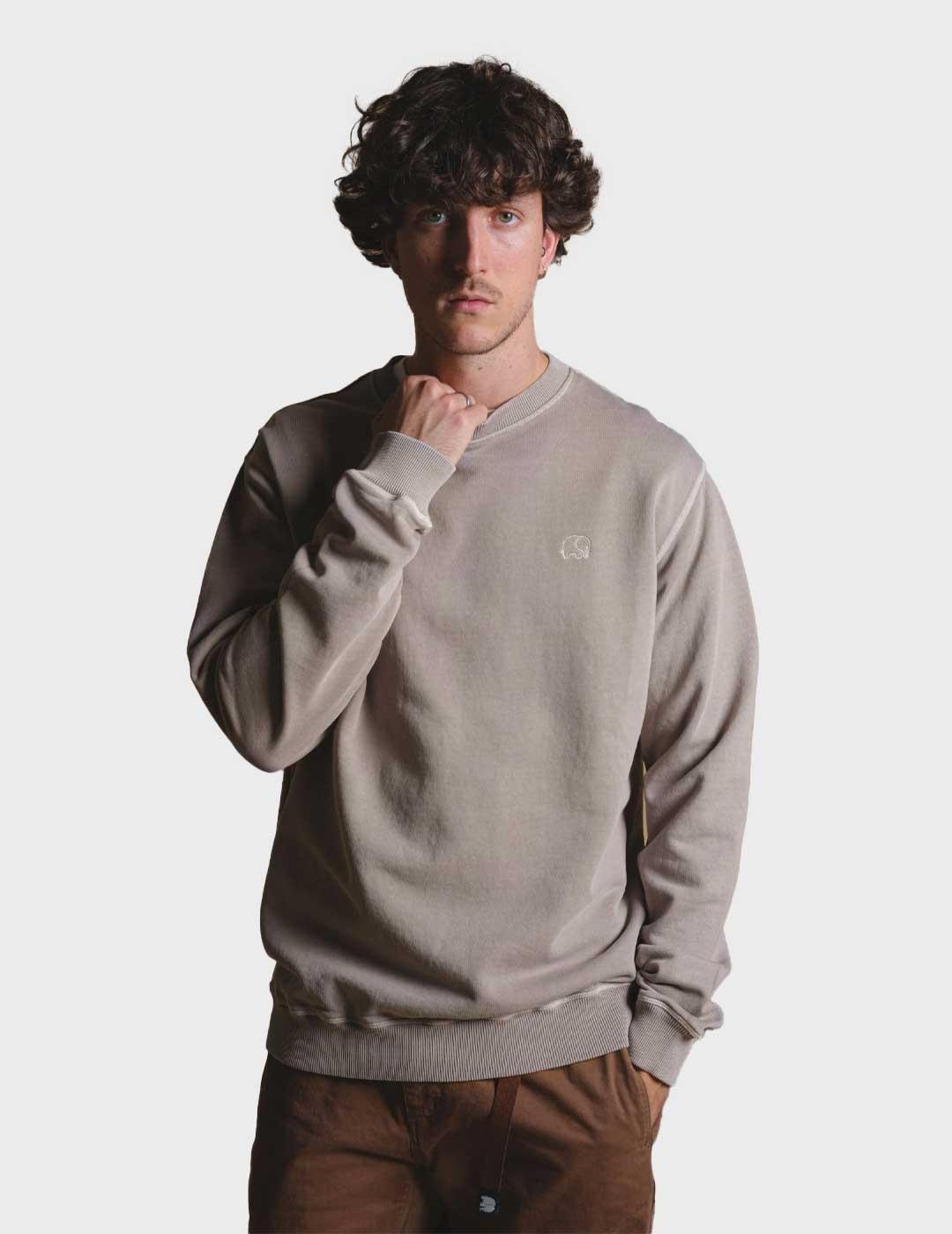 Trendsplant Essential Pigment sudadera gris para hombre