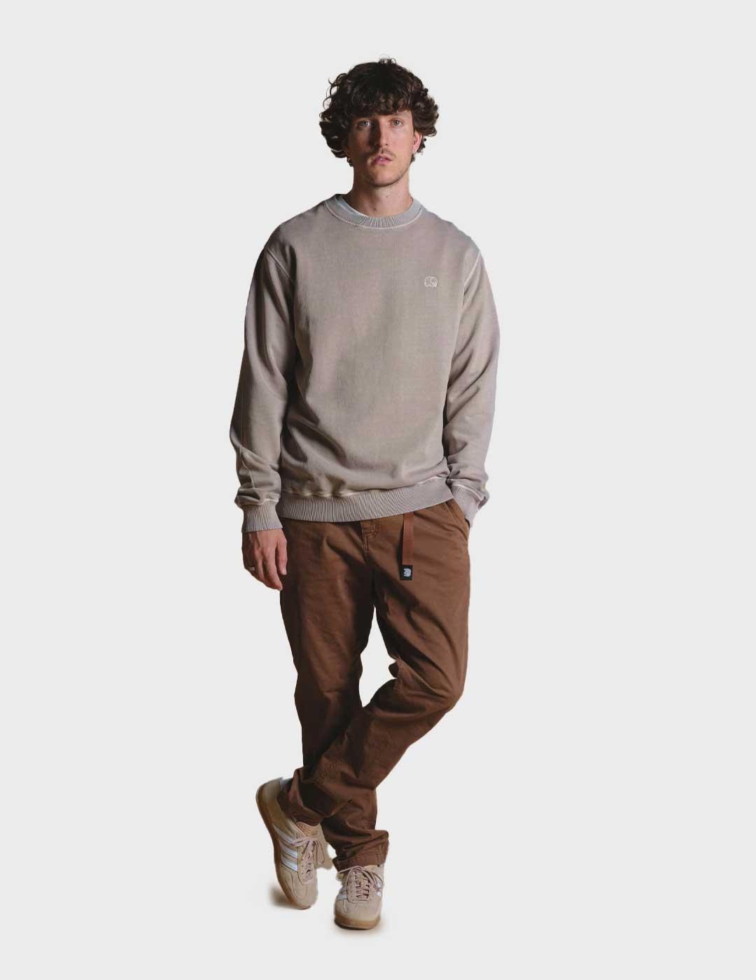 Trendsplant Essential Pigment sudadera gris para hombre