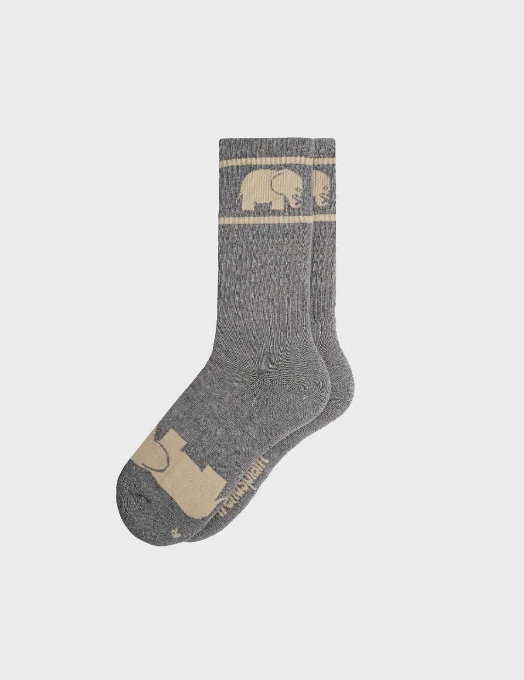 Trendsplant Athletic calcetin gris para hombre y mujer