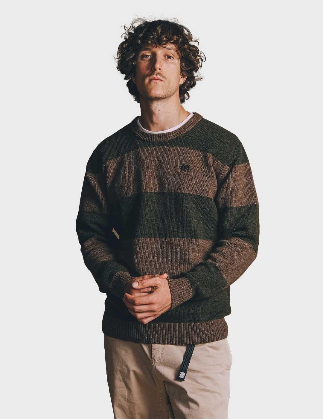 Trendsplant Sella jersey marrón para hombre