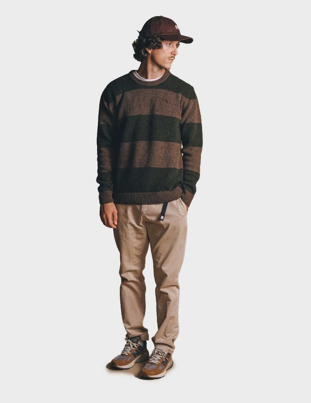 Trendsplant Sella jersey marrón para hombre