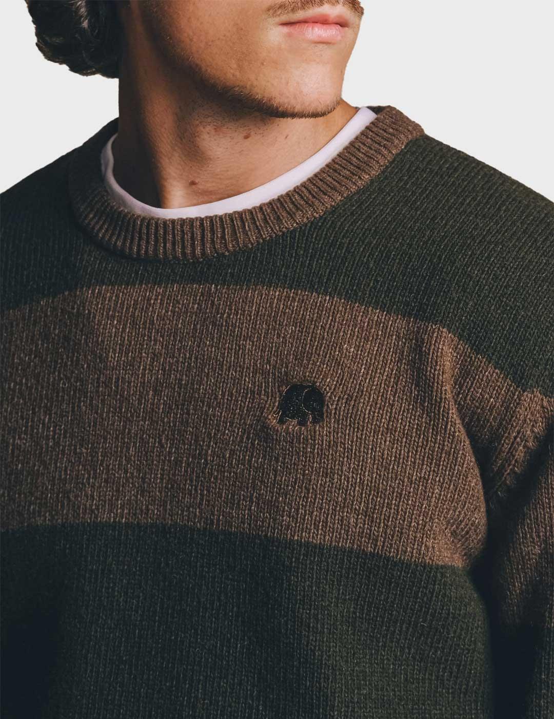 Trendsplant Sella jersey marrón para hombre