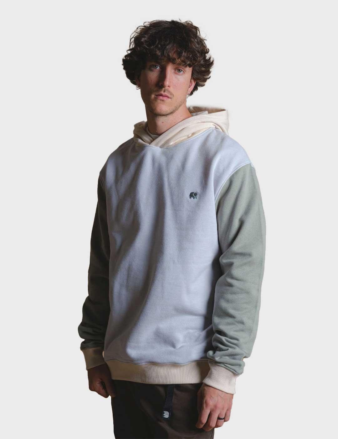 Trendsplant Color Block sudadera azul para hombre