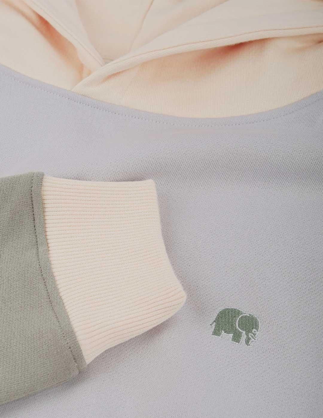 Trendsplant Color Block sudadera azul para hombre