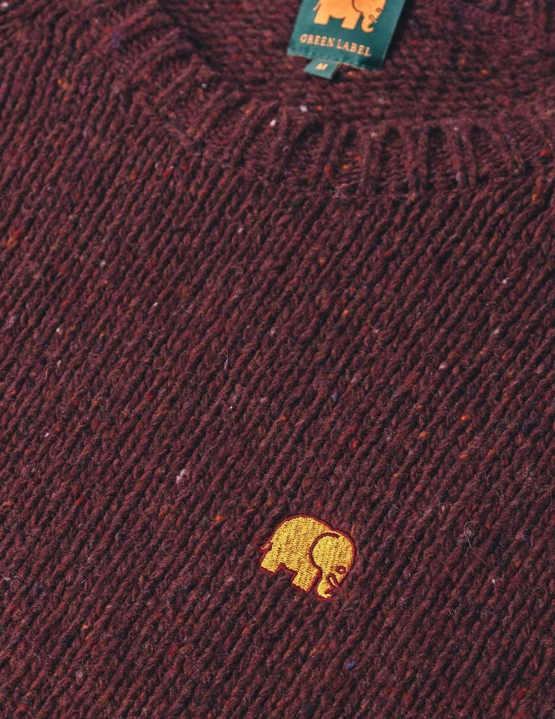 Trendsplant Maigno Knit jersey granate para hombre