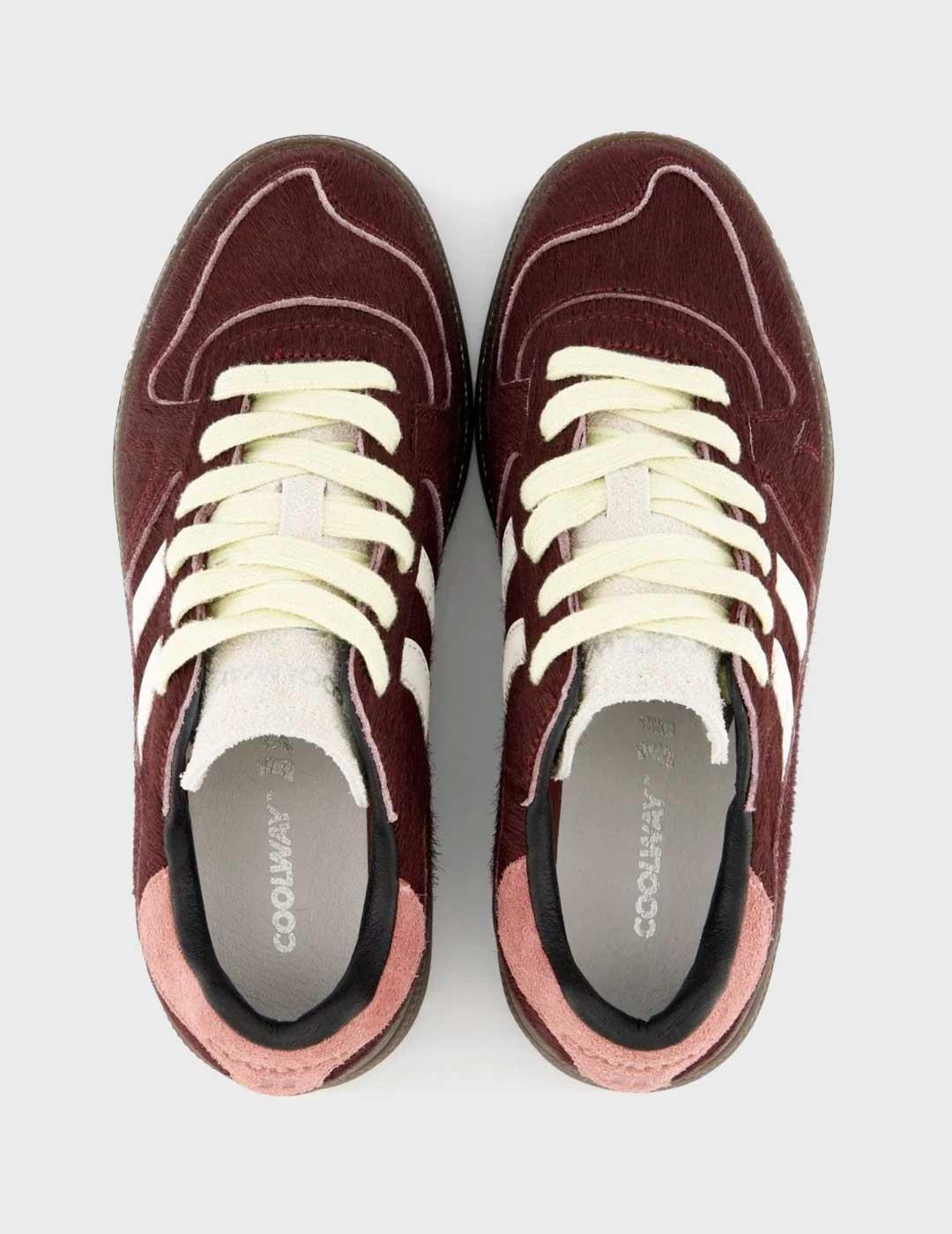 Coolway Goal zapatilla granate para mujer