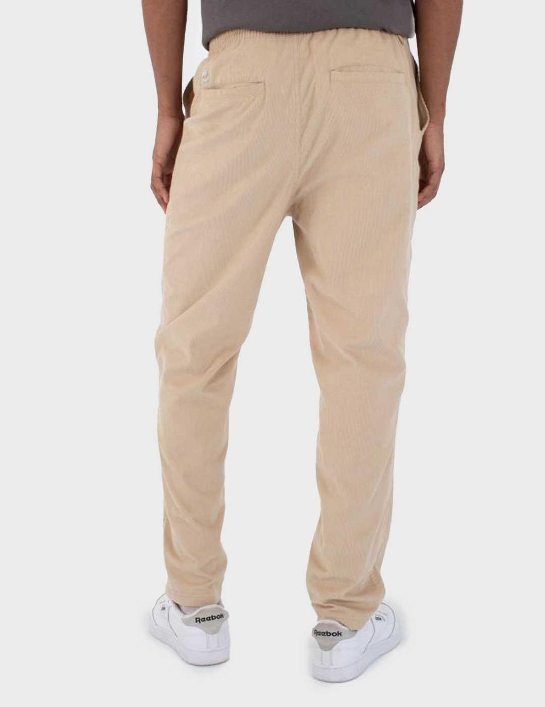 Hurley Baja Straight pantalón beige de pana para hombre