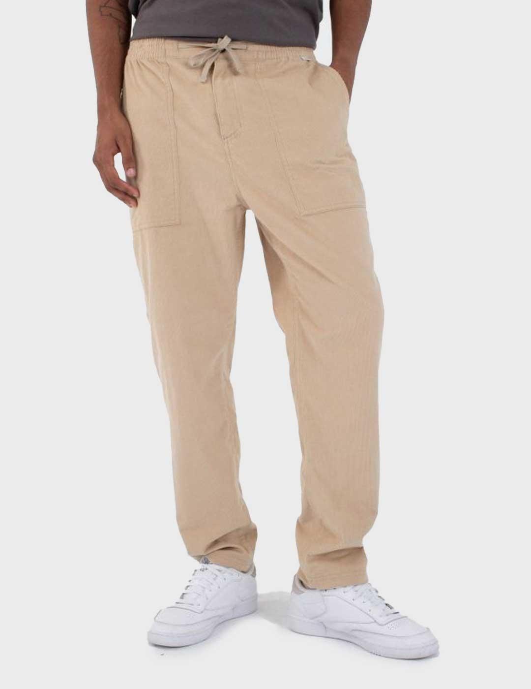 Hurley Baja Straight pantalón beige de pana para hombre