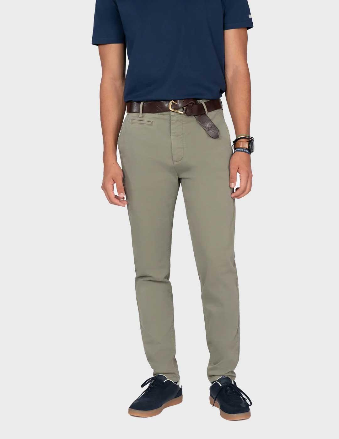 Harper & Neyer Icon pantalón verde chino para hombre