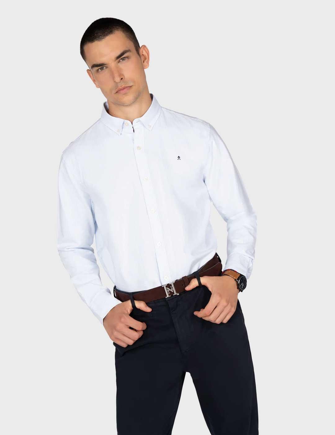 Harper & Neyer Mediterraneo camisa azul para hombre