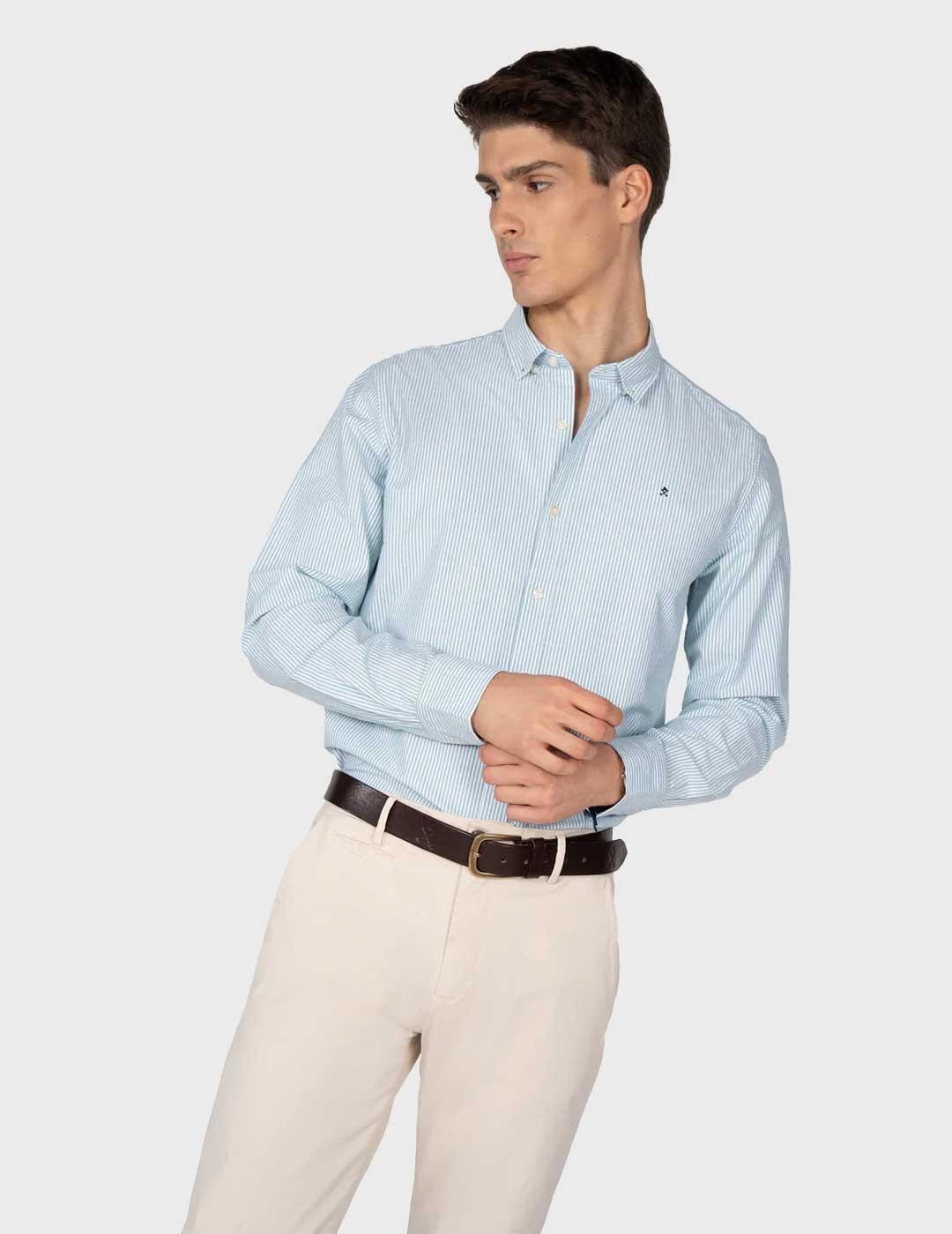 Harper & Neyer Mediterraneo camisa verde para hombre