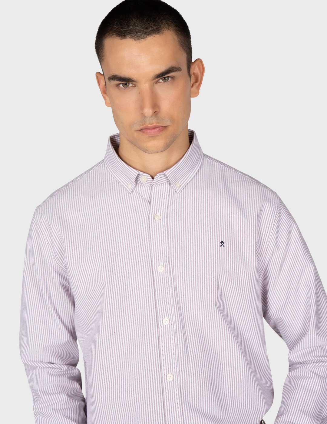 Harper & Neyer Mediterraneo camisa granate para hombre