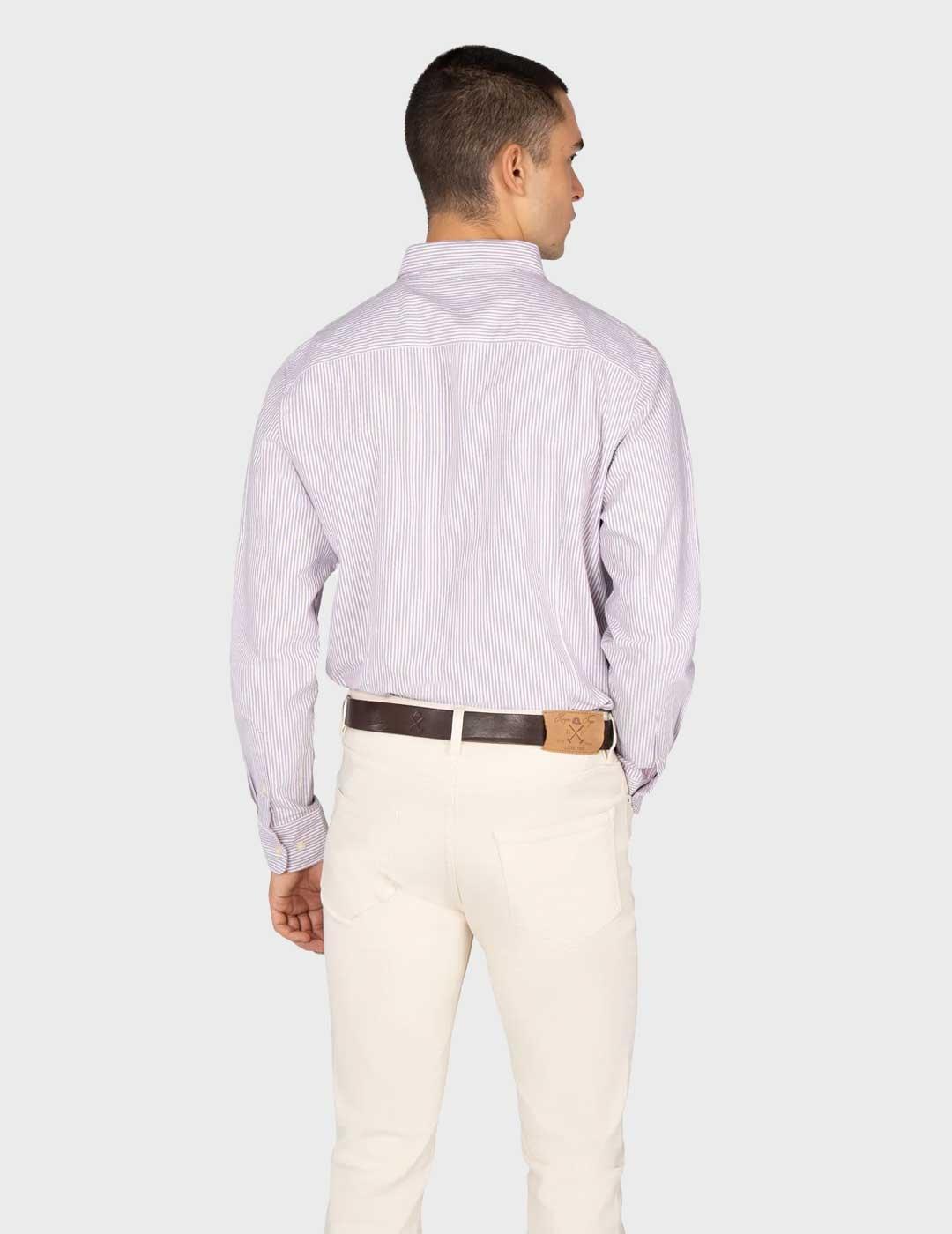 Harper & Neyer Mediterraneo camisa granate para hombre