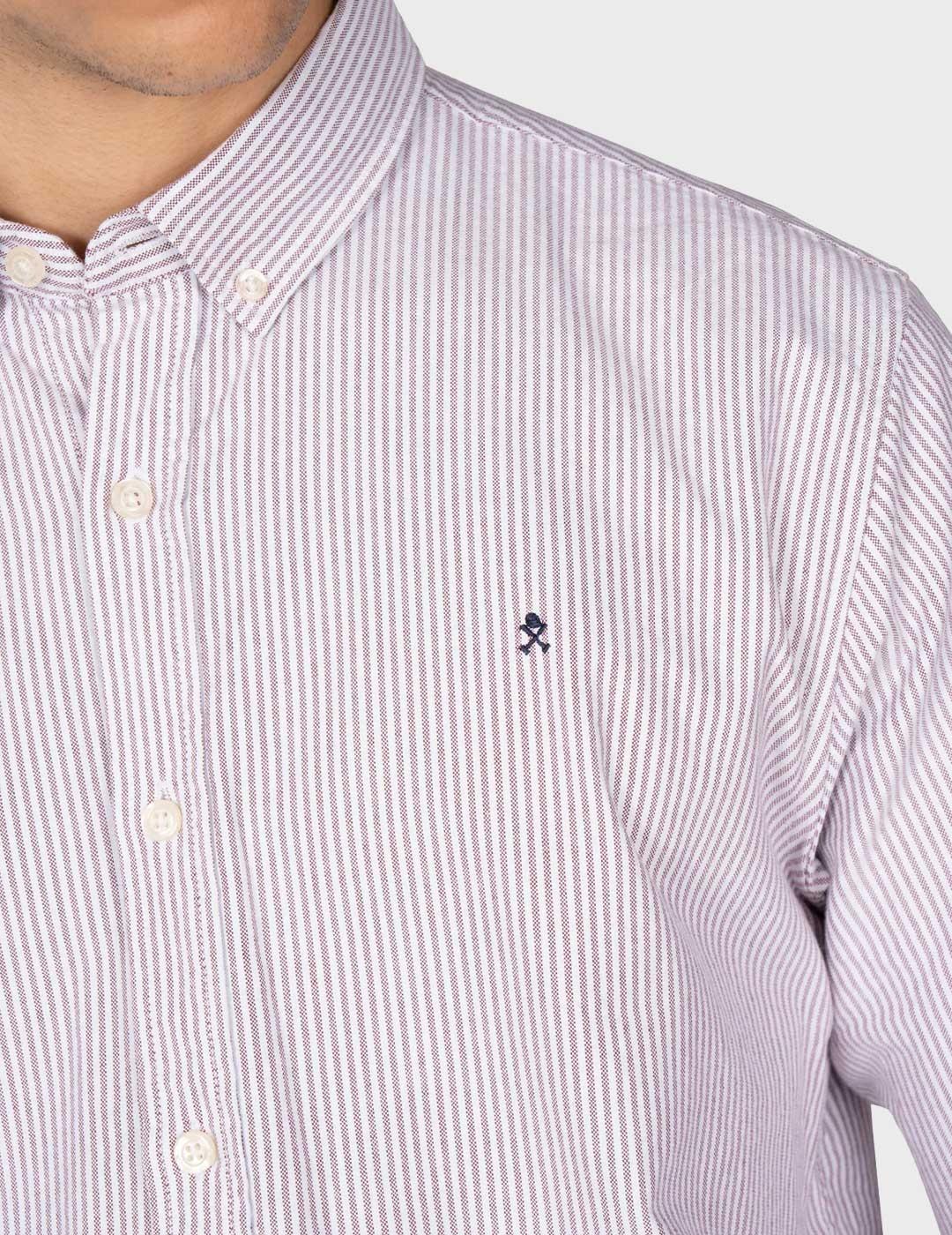 Harper & Neyer Mediterraneo camisa granate para hombre