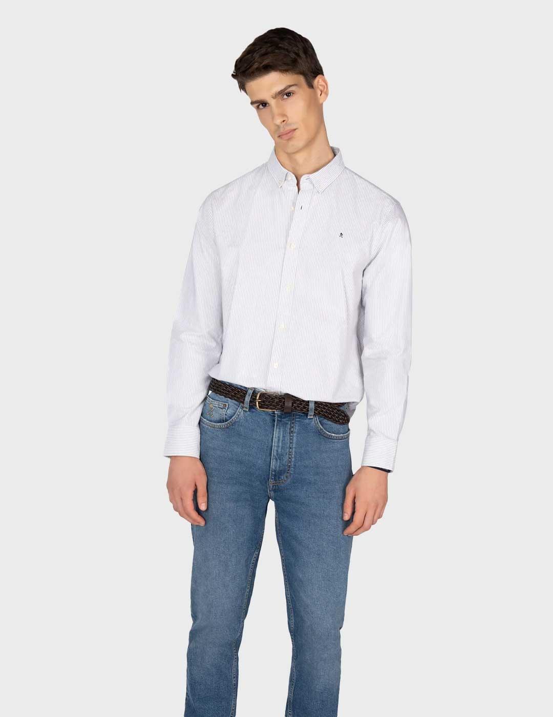 Harper & Neyer Mediterraneo camisa azul para hombre